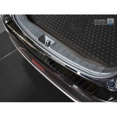 Накладка на задний бампер (черная) Mitsubishi ASX (2010-/FL 2015-2017) бренд – Avisa главное фото